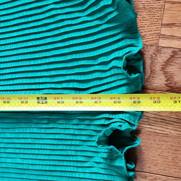 Vintage 80s Diane Freis Georgette Pleated Skirt Set - Picture 14 of 17